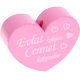 Motivperle Herz - "Evlat kokusu Cennet kokusudur" (Türkisch) : babyrosa